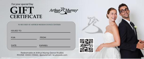 $400 Wedding Dance Gift Certificate Arthur Murray Sarasota