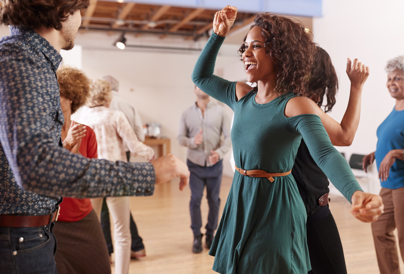 Singles taking dance lessons at Arthur Murray Sarasota